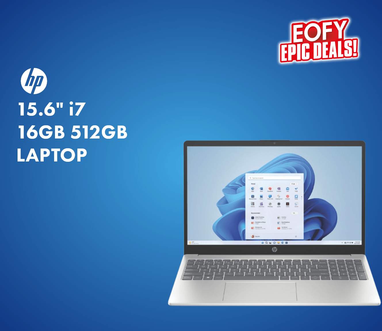 HP 15.6" i7 16GB 512GB Laptop
