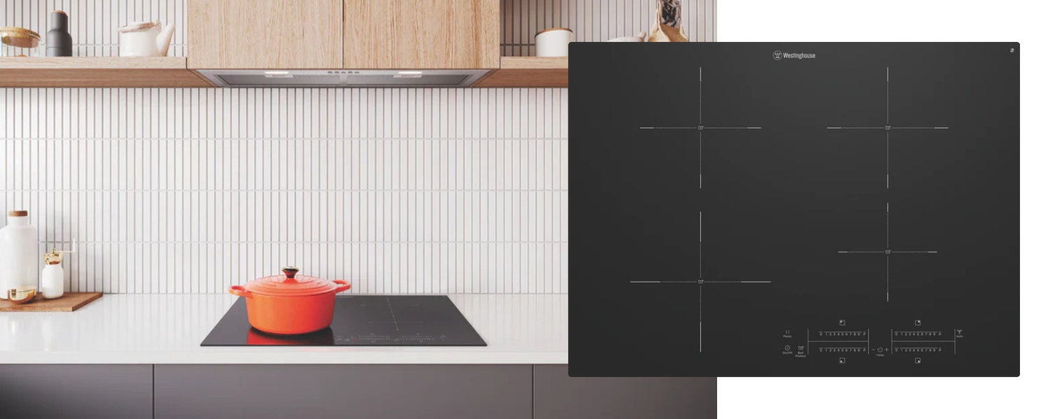 Westinghouse 70cm Induction Cooktop in modern kitchen