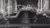 Cups in the top rack are being washed with a gentle cycle while dishes in the bottom rack are being washed at the same time on a strong cycle in an LG QuadWash dishwasher.