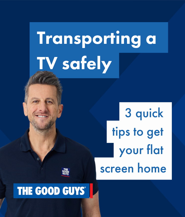 Transporting a TV safely