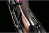 Close up of flexing plates of a Dyson straightener.