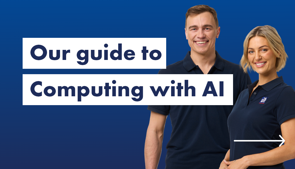 The Good Guys team members ready to guide you through computing with AI. 