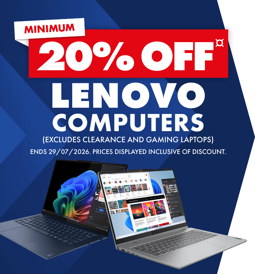 Minimum 20% off Lenovo Computers (excludes clearance and Gaming Laptops)
