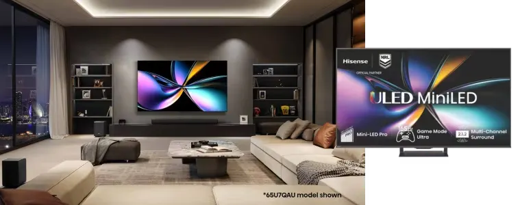 Hisense U7QAU ULED Mini LED 4K QLED Smart TV image