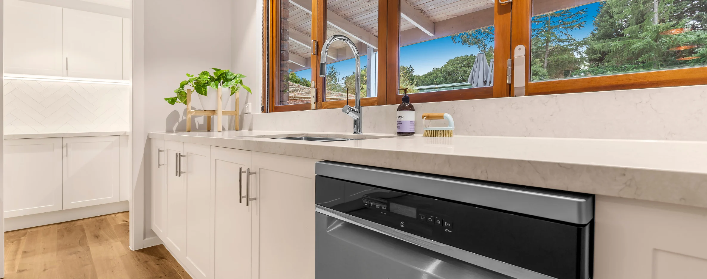 Lifestyle image of a small kitchen by kinsman