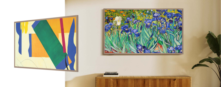 Hisense CanvasTVs in modern living room