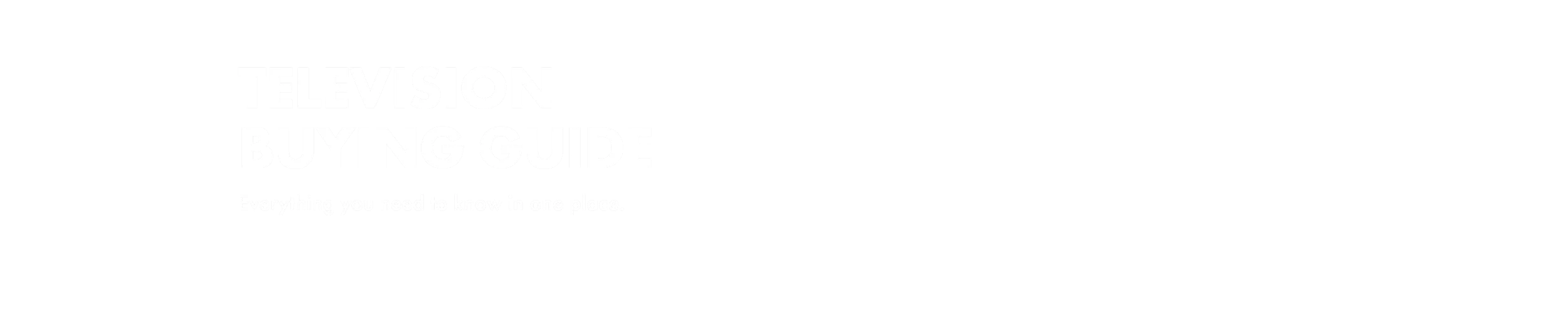 TV Buying Guide SLide image banner