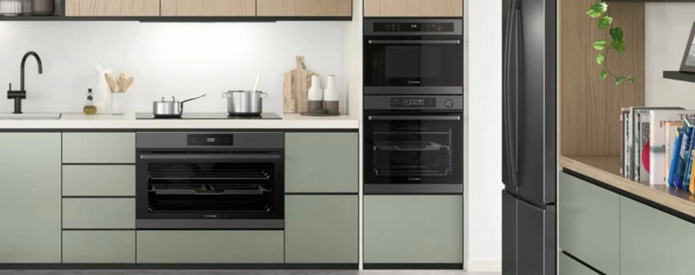 Image of a modern kitchen fitted with Westinghouse appliances