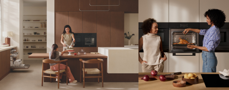 families cooking in Miele kitchens