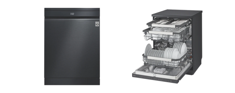 LG Matte Black True Steam Dishwasher
