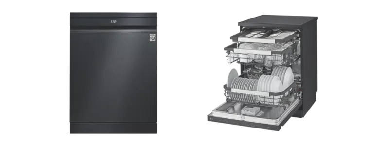 LG Matte Black True Steam Dishwasher