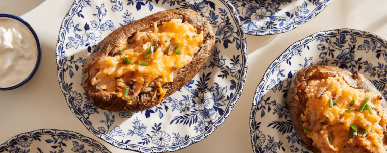 Italian Pesto Twice Baked Potatoes