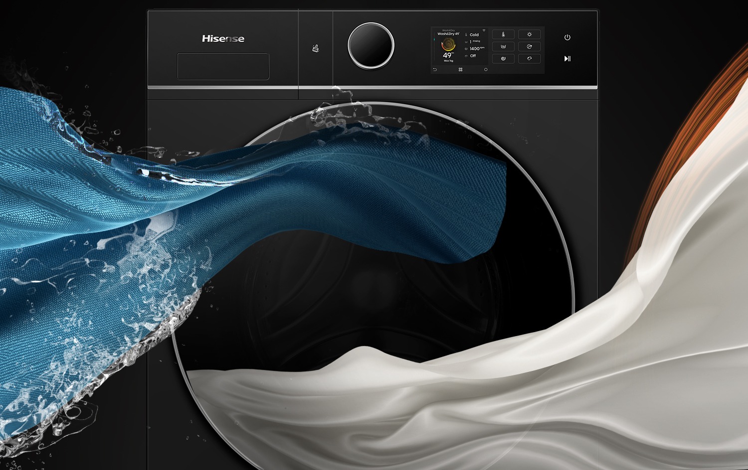 Image of the Hisense HCF8i1215HB Series 8I 12+8KG Heat Pump Combo washer
