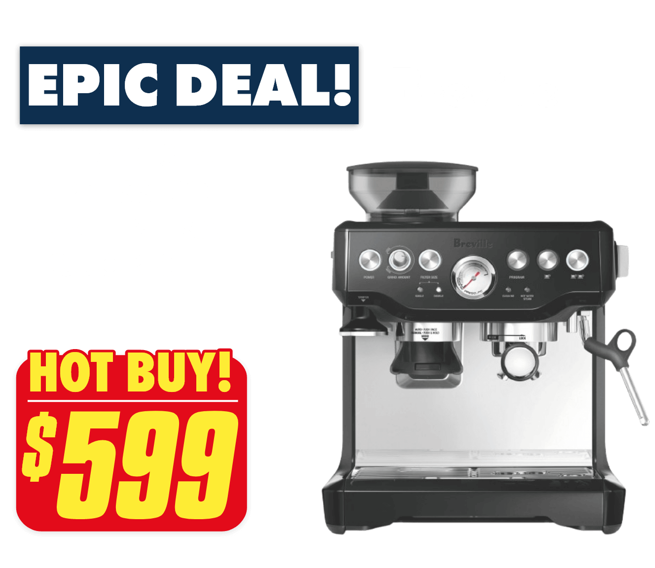 Breville The Barista Express Coffee Machine Salted Liquorice	