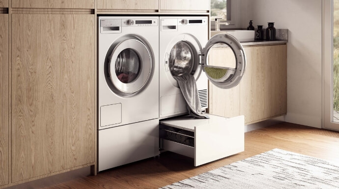 ASKO Washing Machine in timber laundry