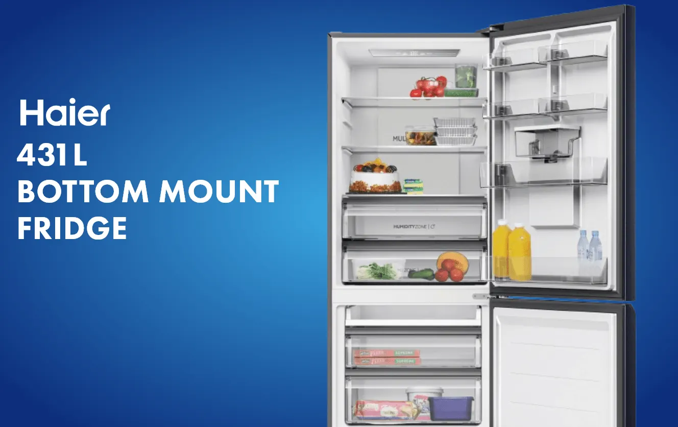 Haier 431L Bottom Mount Refrigerator