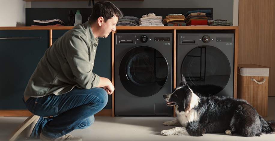 LG Matte Black Washer and Dryer image