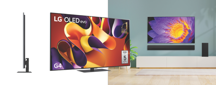 LG 55" OLED EVO G4 4K Smart TV 24