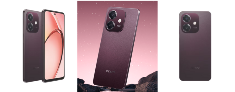 Product image of OPPO A60 in Nebula Red