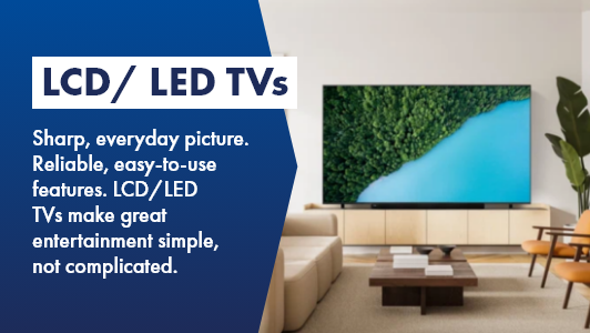LCD/ LED TVs are the perfect everyday TV, shop now at The Good Guys. 