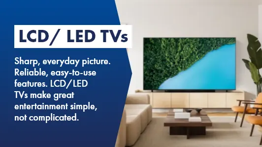 LCD/ LED TVs are the perfect everyday TV, shop now at The Good Guys.