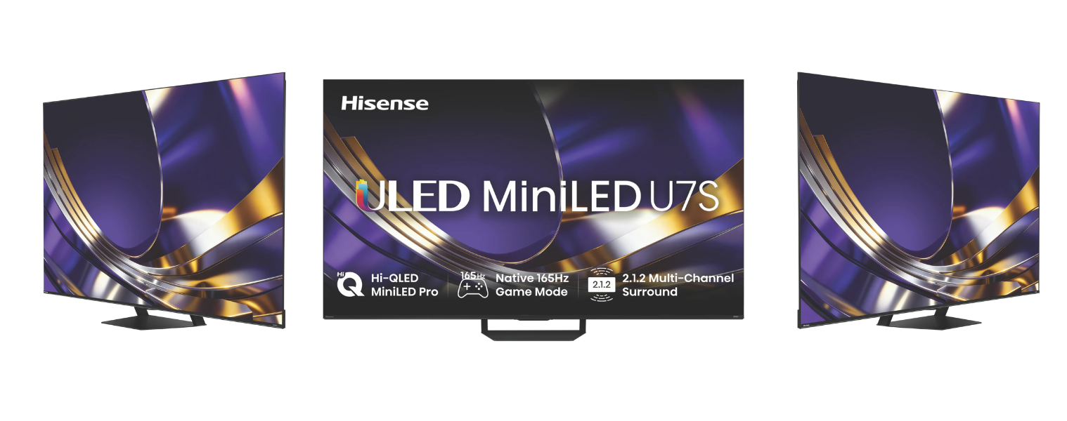 Product images of Hisense 75" U7SAU 4K ULED MiniLED 165Hz TV