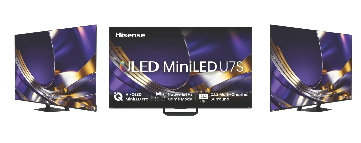 Product images of Hisense 75" U7SAU 4K ULED MiniLED 165Hz TV