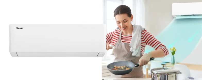 Product image of Hisense 3.7kW Air Q Series Reverse Cycle Split System