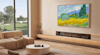 Hisense Canvas TV in Art Mode in a modern home