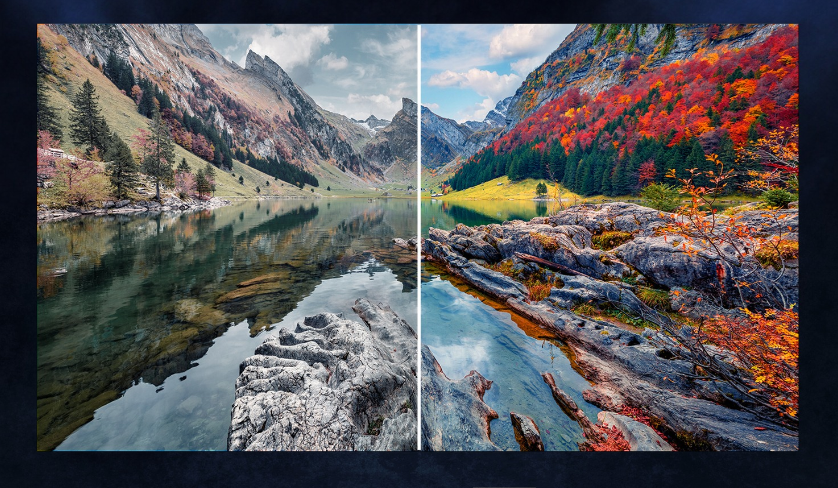 Unique to Sony, Triluminos Pro™ enriches your viewing experience with a wider palette of colours and more natural shades and hues.

