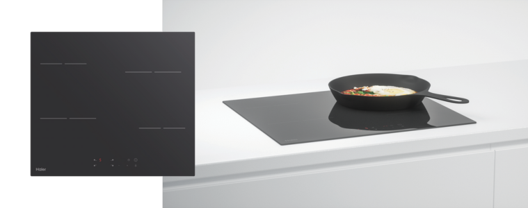 Product image of the Haier 60cm Electric Cooktop Black