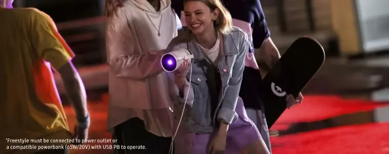 Samsung projector on the go