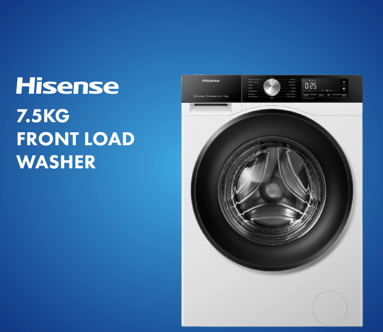 Hisense 7.5kg Series 3S Front Load Washer