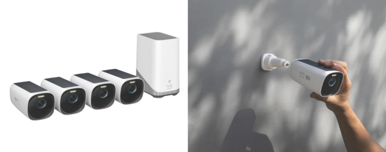 product images of the eufy Security Eufycam 3 (4 Pack) & Homebase 3