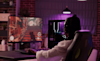 Gamer enjoying playing video games in their awesome Gaming room setup