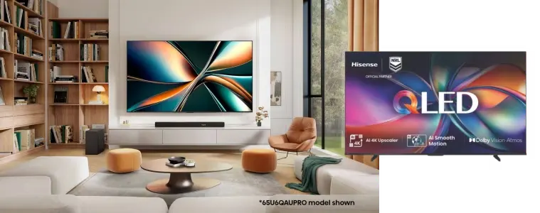 Hisense U6QAU ULED Mini LED 4K QLED Smart TV image