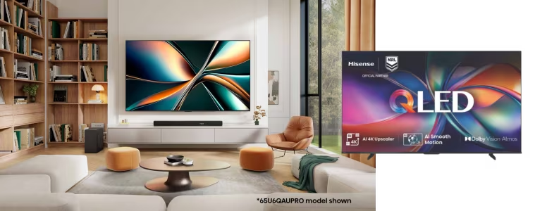 Hisense U6QAU ULED Mini LED 4K QLED Smart TV image
