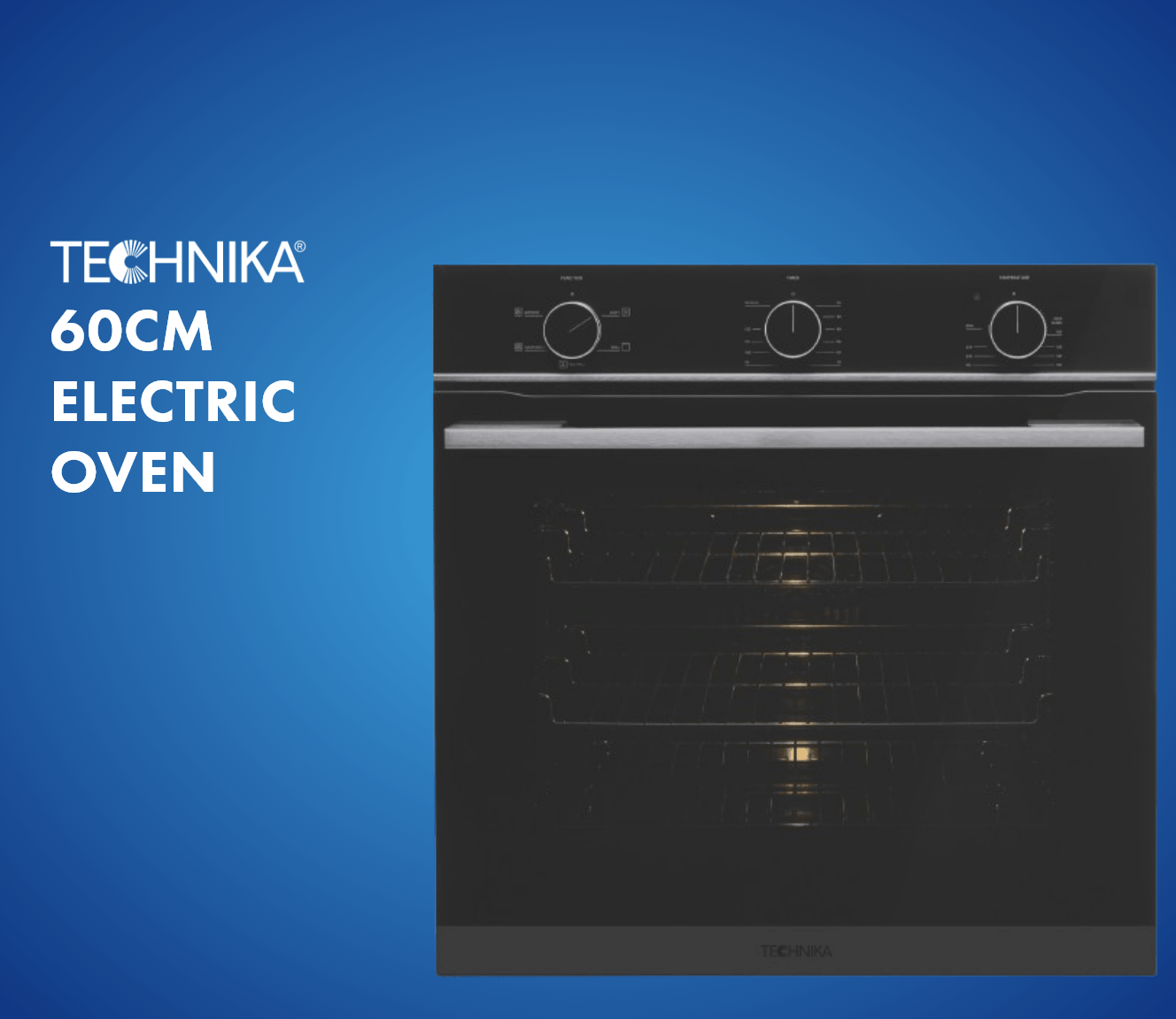 Technika Technika 60cm 5 Function Electric Oven with 10A Plug and Lead