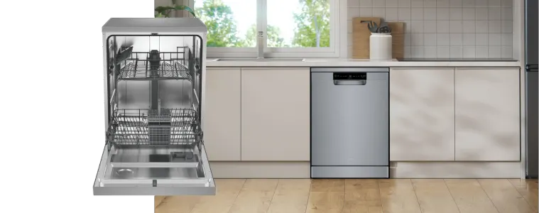 Haier 300 Series Freestanding Dishwasher - Satina