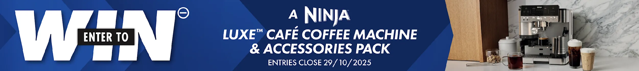 Enter to Win a Ninja Luxe Cafe Coffee Machine & Accessories Pack 
