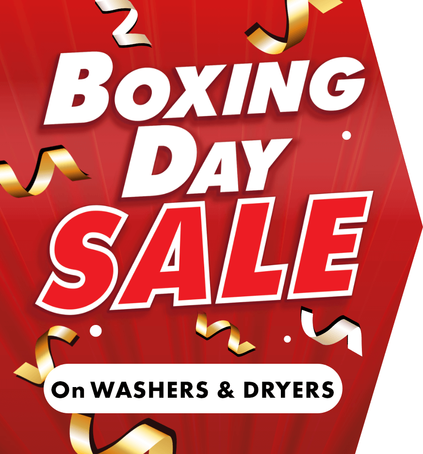 Boxing Day Sale on Washer & Dryers