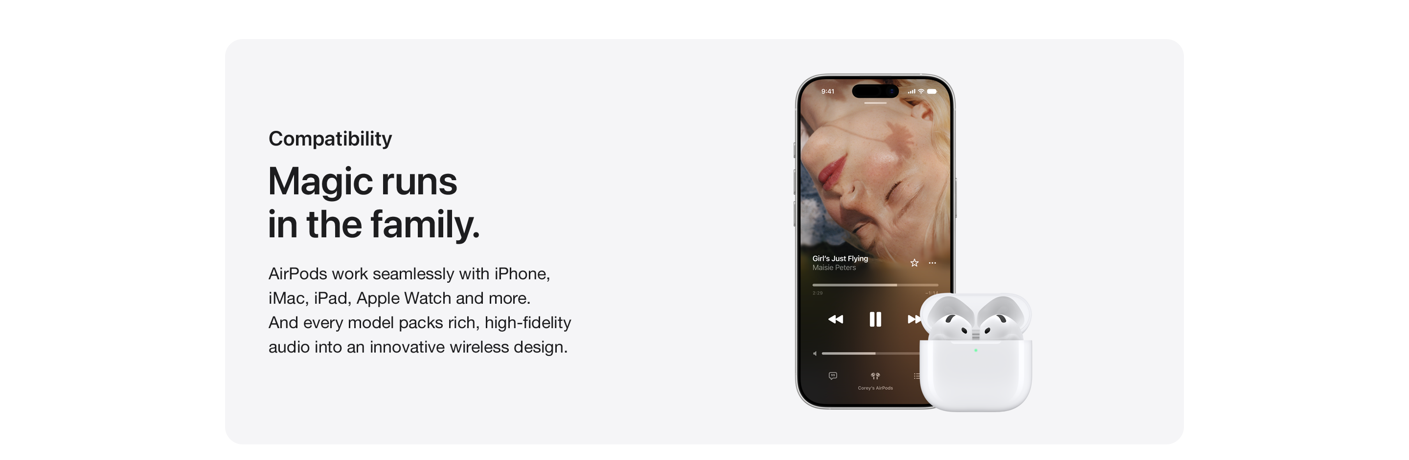 Compatibility for the Apple AirPods 5