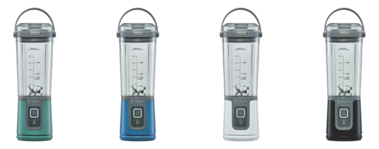 Product image of the Ninja Blast Portable Blender in multiple colours
