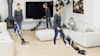 Image of a woman using the Hoover ONEPWR FloorMate Advanced Cordless Hard Floor Cleaner