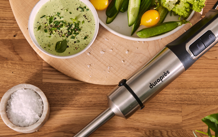 durapres mixer next to sauce
