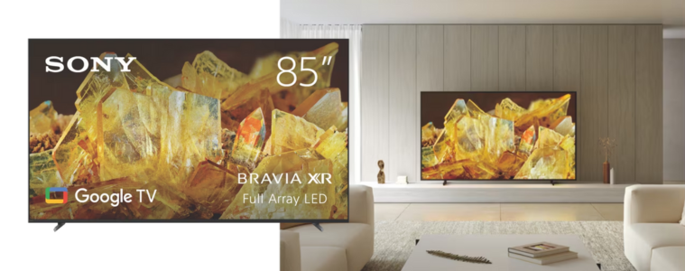Product Image of the Sony 85 X90L 4K BRAVIA XR Full Array LED Google TV