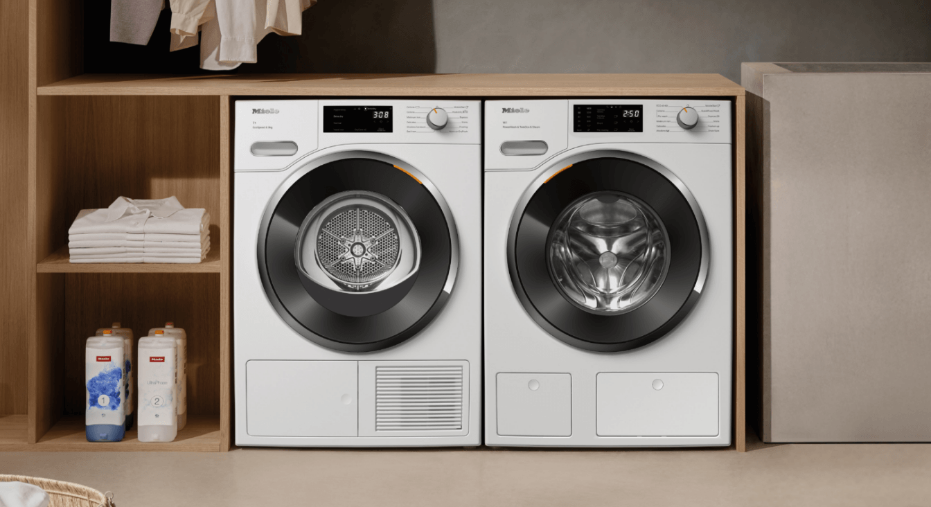 Purchase a Miele laundry perfect pair and Save up to $1000 OR Savings of up to $300 on individual purchases of Miele washers and dryers.