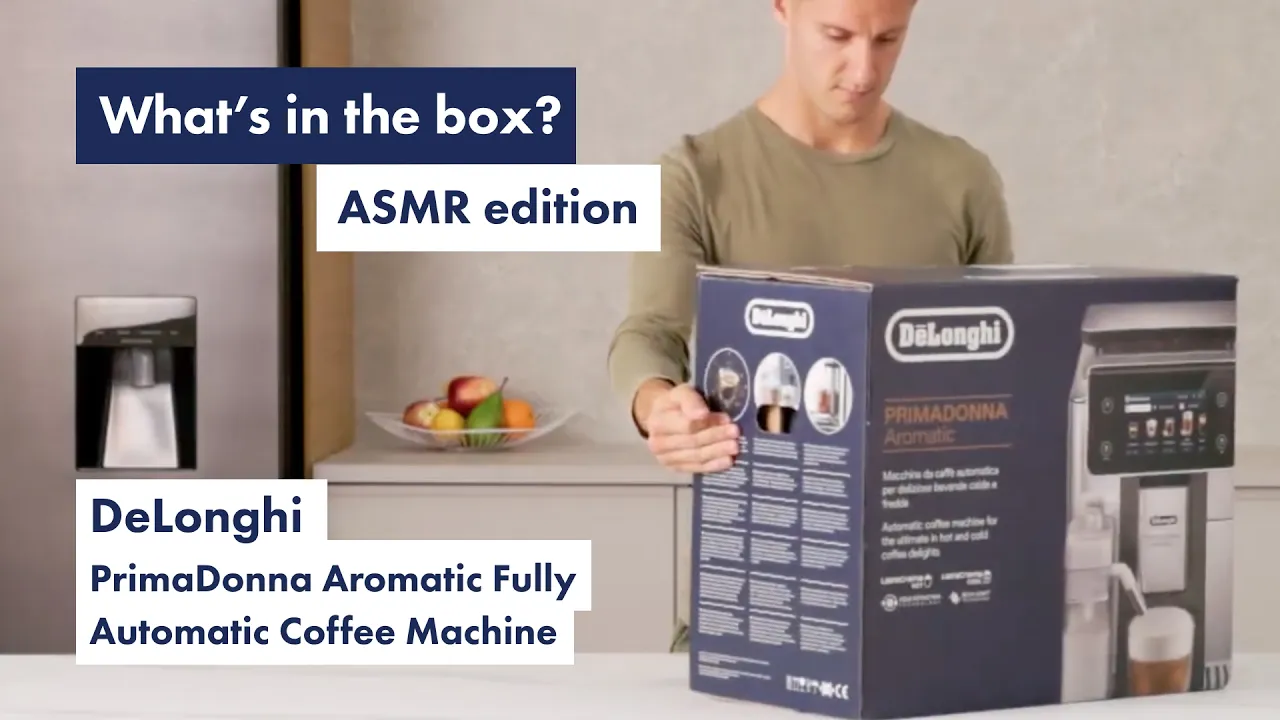 Unboxed ASMR: DeLonghi PrimaDonna Fully Automatic Coffee Machine ECAM63075TM