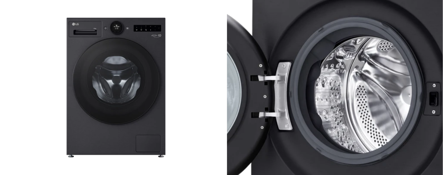 Side by side of an LG 10kg Front Load Washer