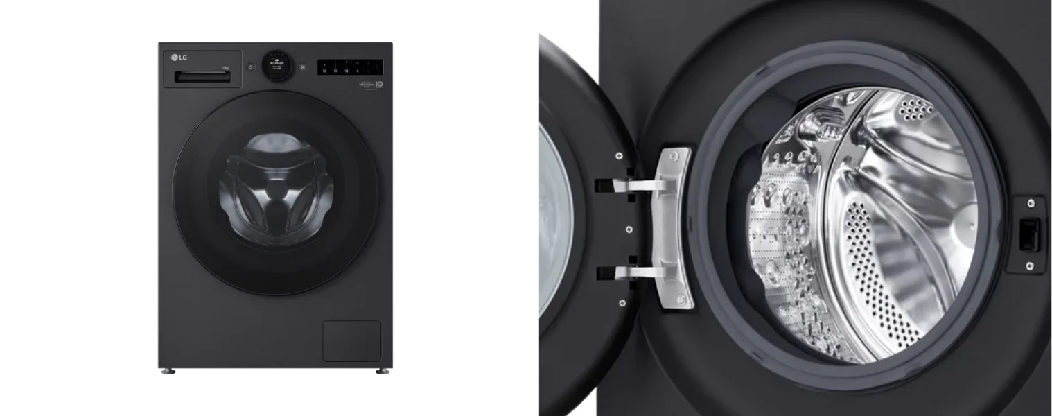 Side by side of an LG 10kg Front Load Washer